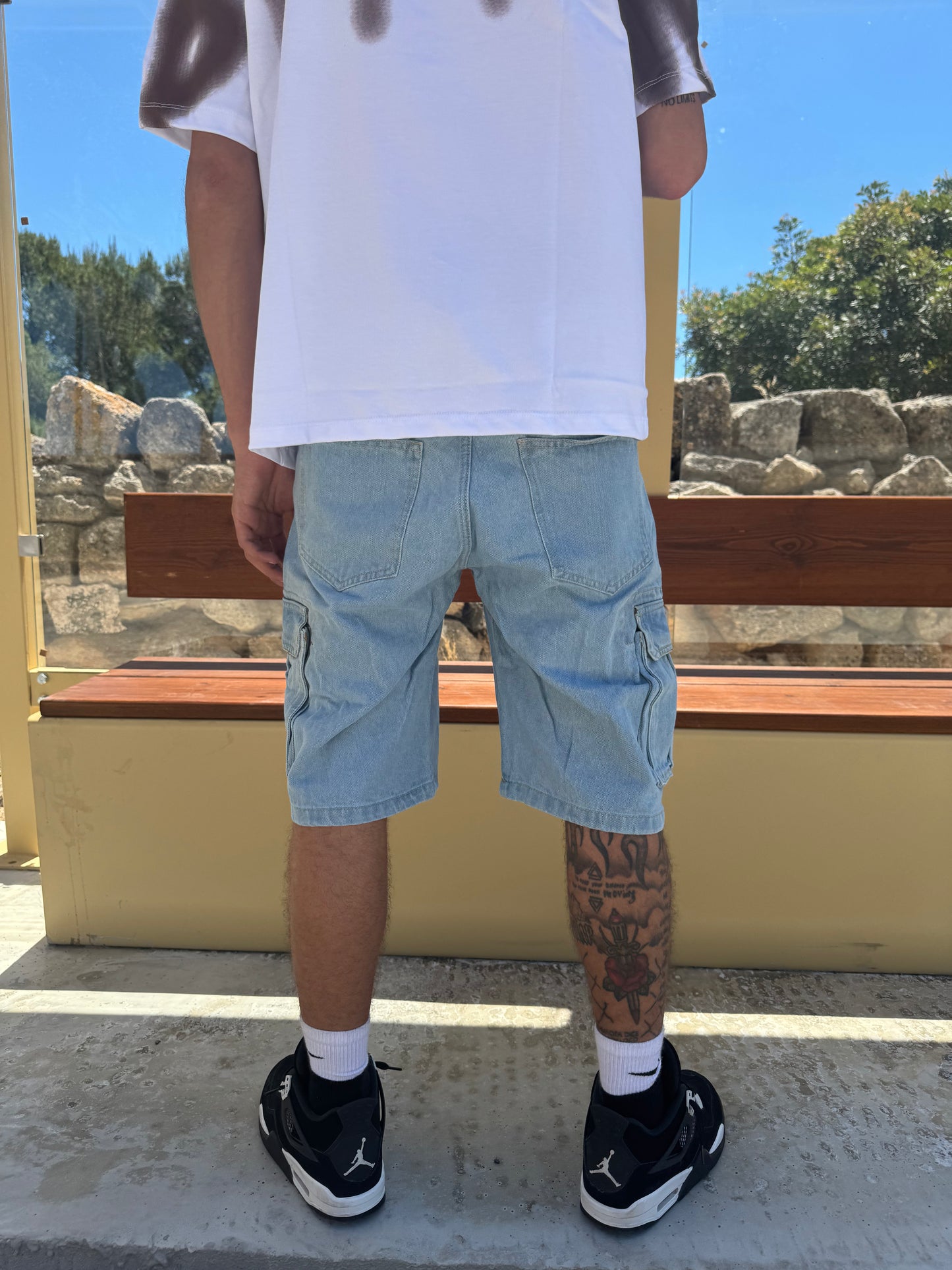 LIGHT DENIM CARGO R1