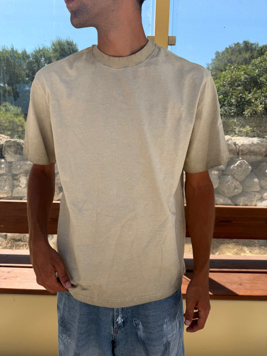 T-SHIRT WASHED R4 SABBIA