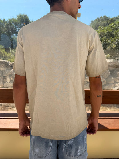 T-SHIRT WASHED R4 SABBIA