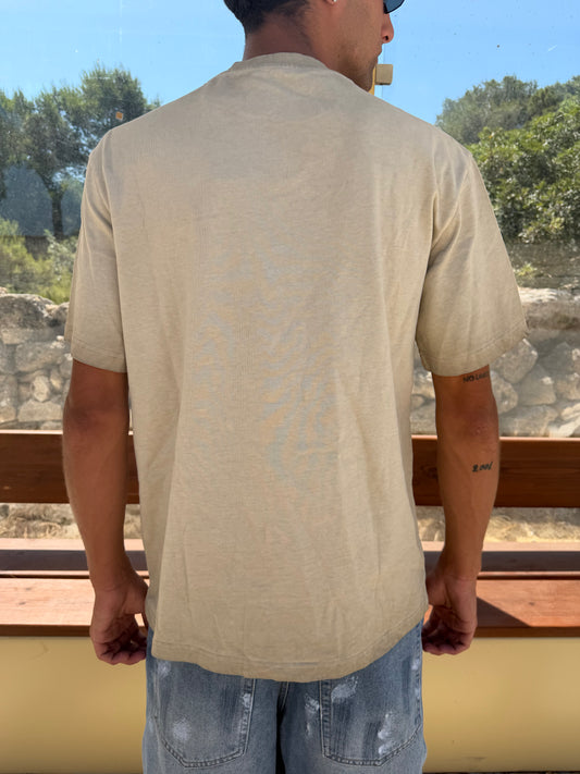T-SHIRT WASHED R4 SABBIA