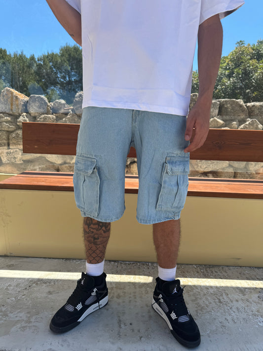 LIGHT DENIM CARGO R1