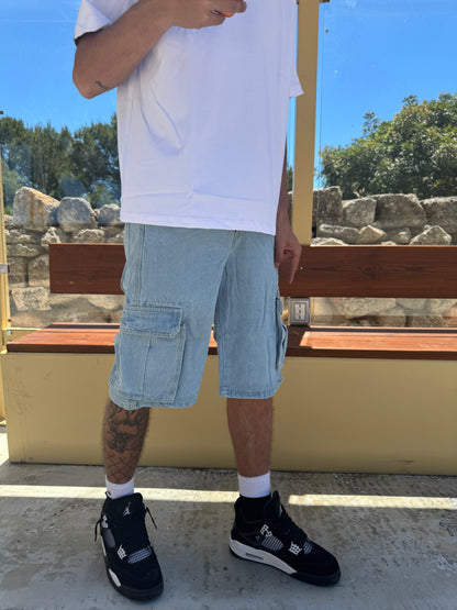 LIGHT DENIM CARGO R1