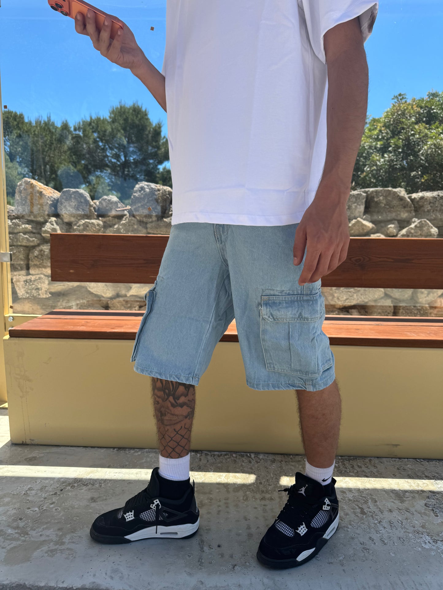 LIGHT DENIM CARGO R1