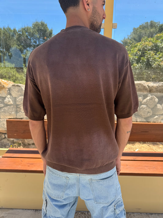 CHOCOLATE KNIT TEE