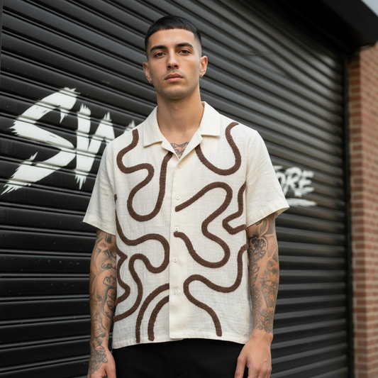 CAMICIA LINO BEIGE - Dettaglio