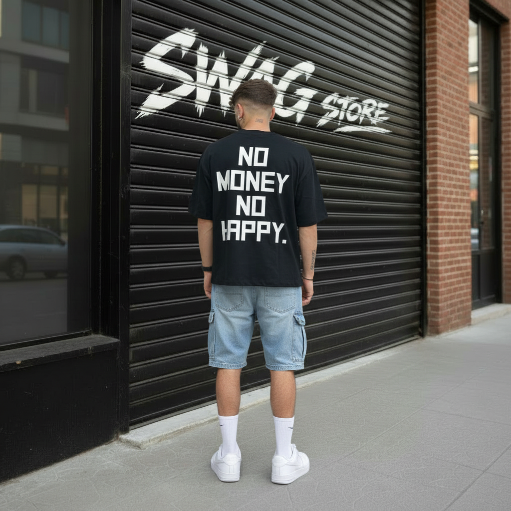 NO MONEY NO HAPPY - Retro