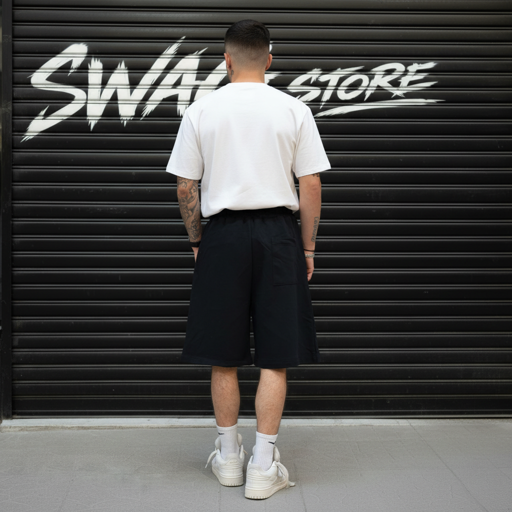 Short Nero - Retro