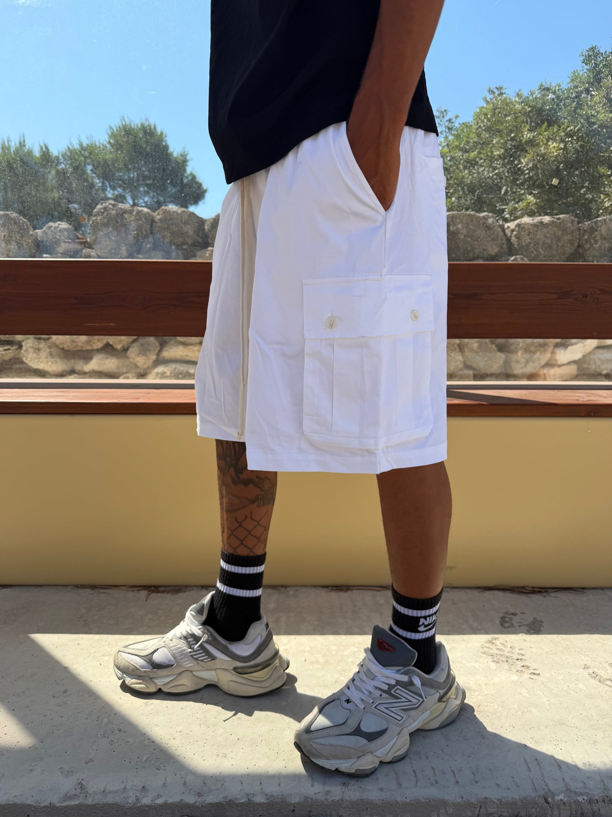 CARGO TYE-DYE WHITE – vista laterale