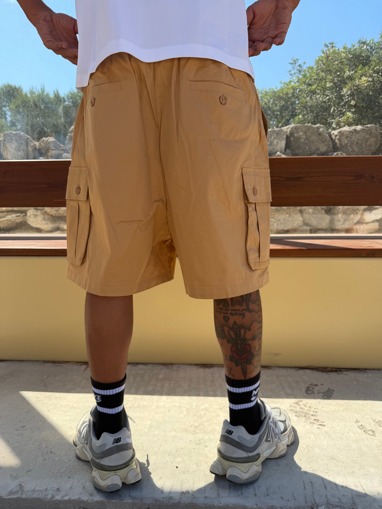 CARGO TYE-DYE SABBIA