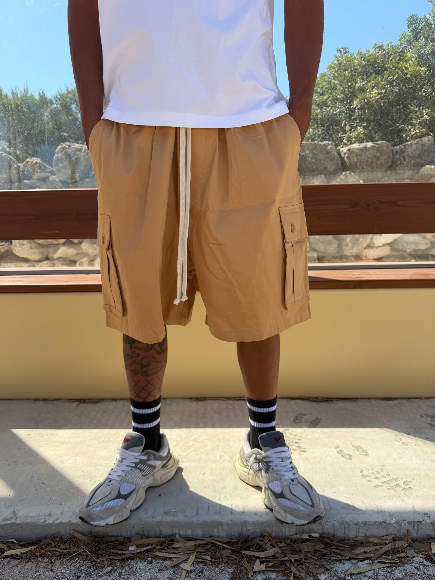 CARGO TYE-DYE SABBIA